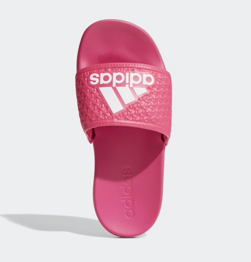 Adidas Cloudfoam Plus Hot Pink Slides - Kids Culture