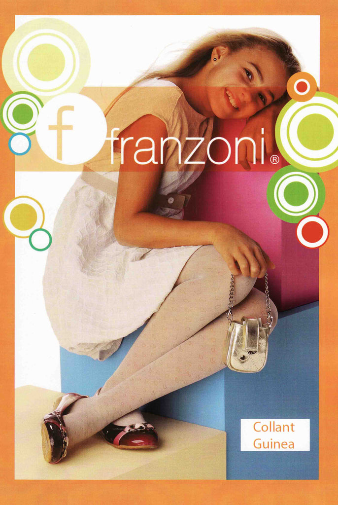 Franzoni Girls Efficace Floral Pattern Tights – Italian Tights
