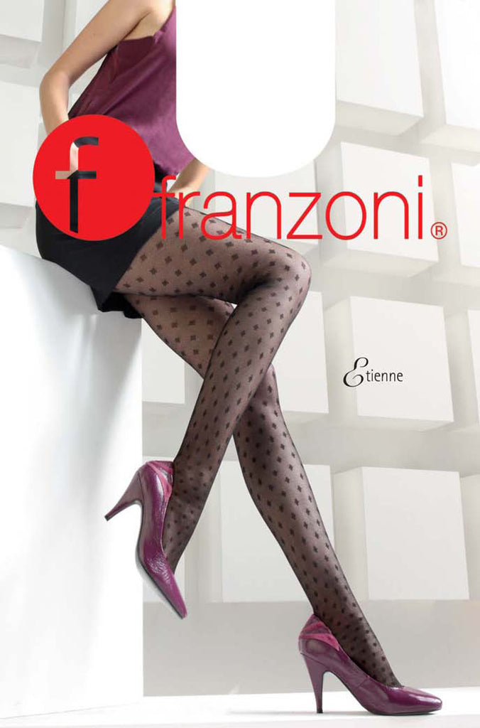 Franzoni Stenofila Fishnet Pattern Sheer Footless Tights – Italian