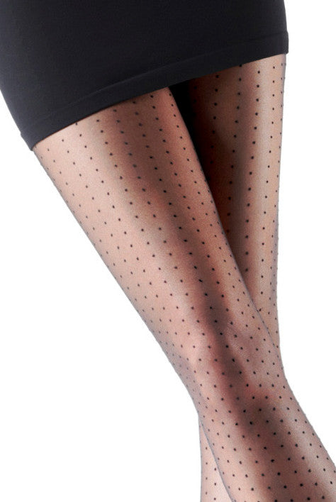 Oroblu Adelle Sheer Polka Dot Tights Italian Tights 