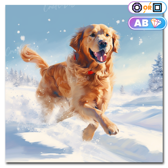 Golden Retriever Dog Diamond Painting – All Diamond Painting