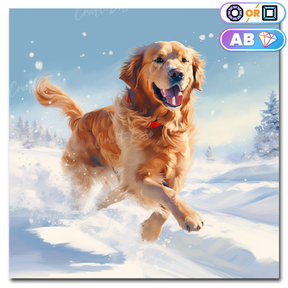 Golden Retriever Diamond Painting Kit (Full Drill) – Paint With