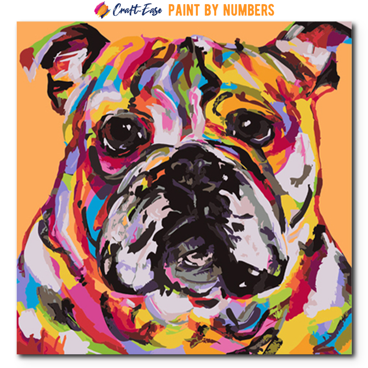 Pet portrait Paint by Numbers "Bulldog" CraftEase