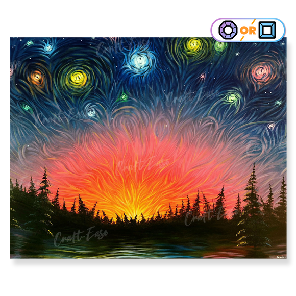 Fantasy City Diamond Painting Kit - Evening Stars– Craft-Ease