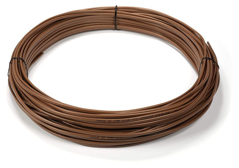 Thermostat Wire 18/6 - Brown - Solid Copper 18 Gauge, 6 Conductor - CL