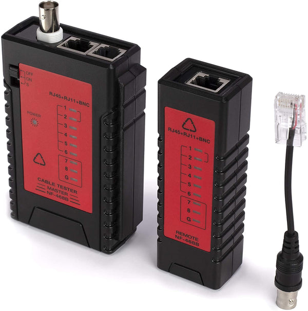 RJ11 RJ45 USB BNC LAN Network Cable Tester — PMD Way