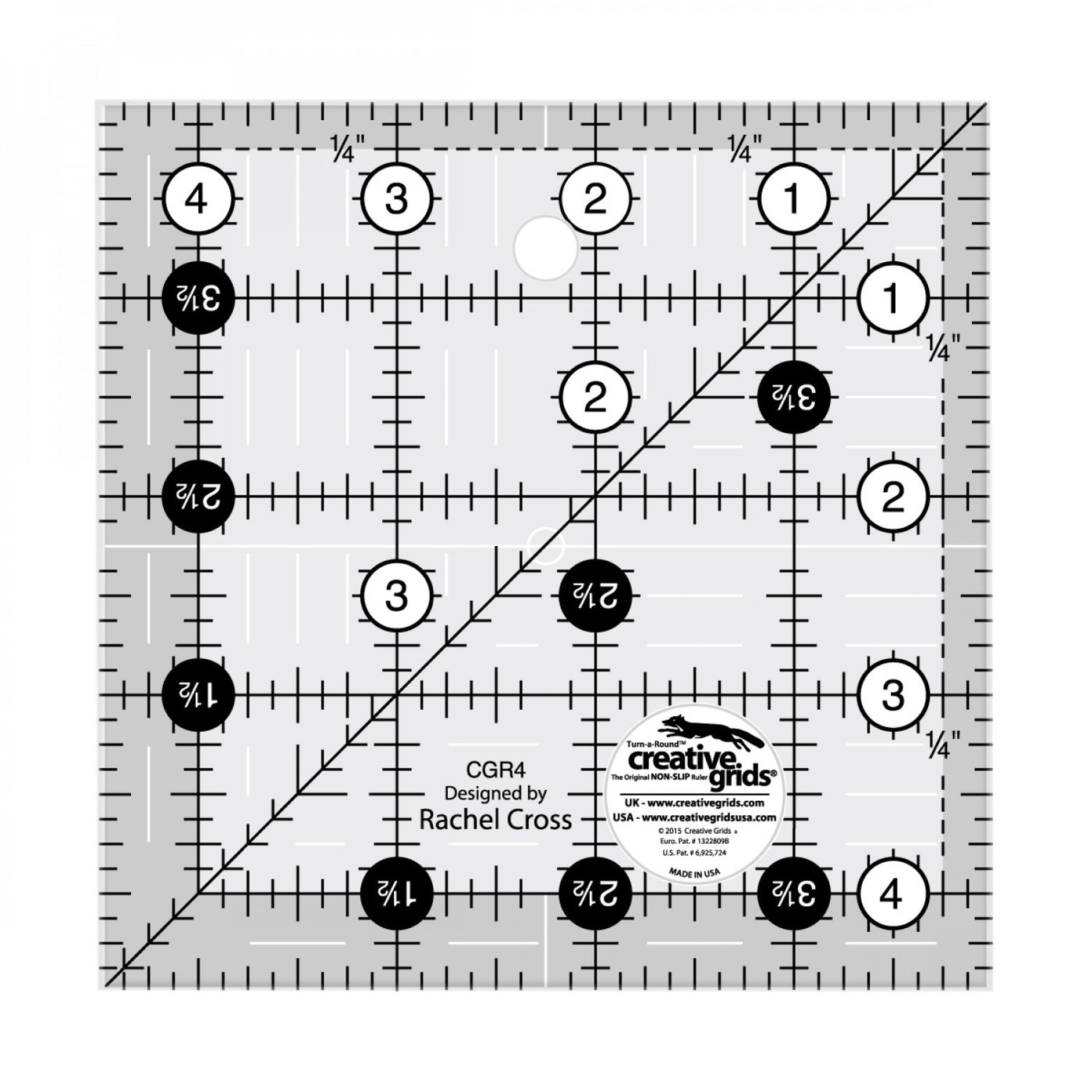 creative grids half square triangle ruler