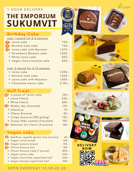 Best chocolate cake Quick delivery within 1 hours in Bangkok