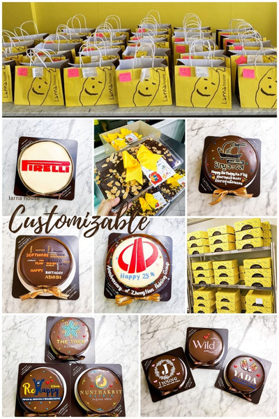 Customize with logo gift new year cake delivery