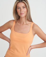 holebrook sweden vera sleeveless tank top vest mango orange