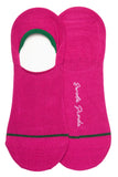 Swole Panda No Show Bamboo Socks - Cerise Pink