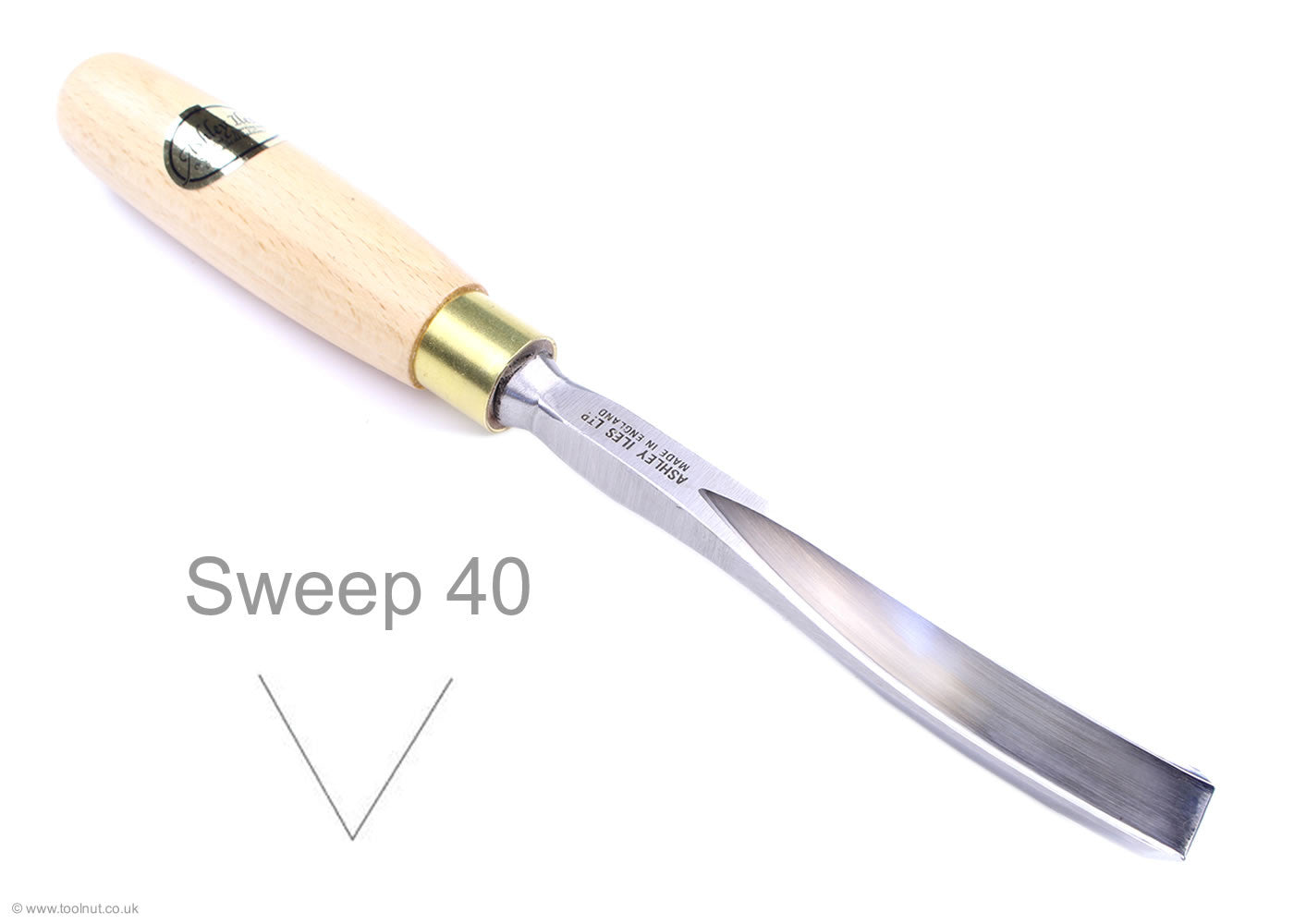 Ashley Iles - Sweep 40 - Curved - V Tool – Toolnut