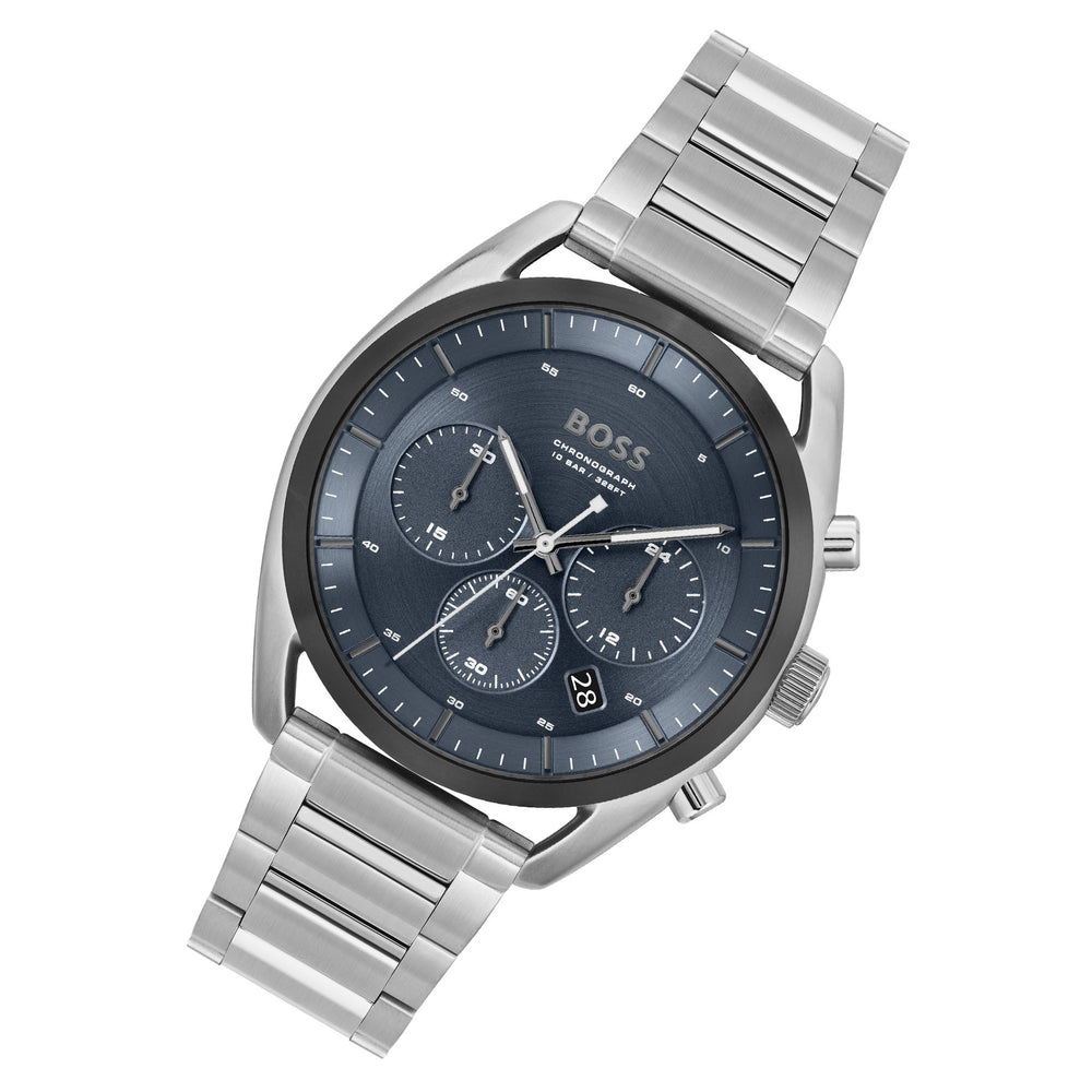 Hugo Boss Two-Tone Steel Blue Dial Chronograph Men's Watch - 1514026 – The  Watch Factory Australia