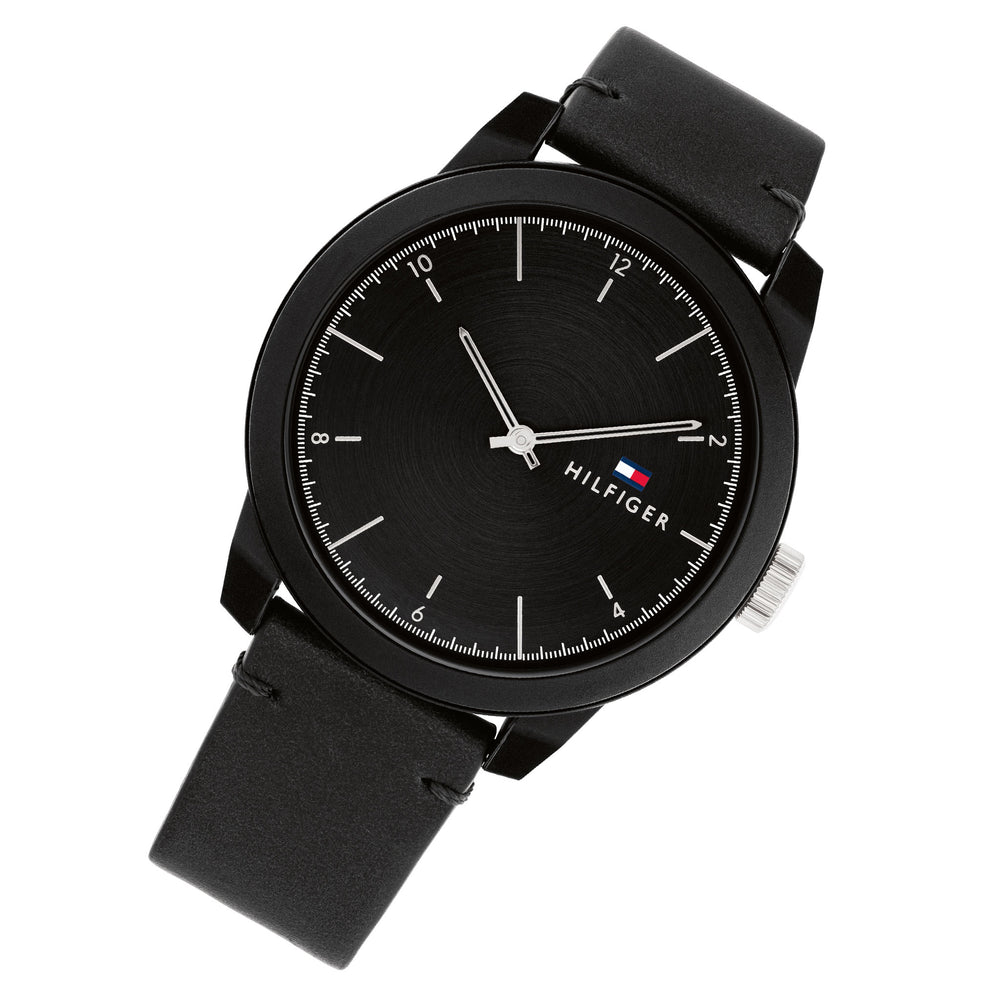 Tommy Hilfiger Black Leather Slim Men\'s Watch - 1710516 – The Watch Factory  Australia