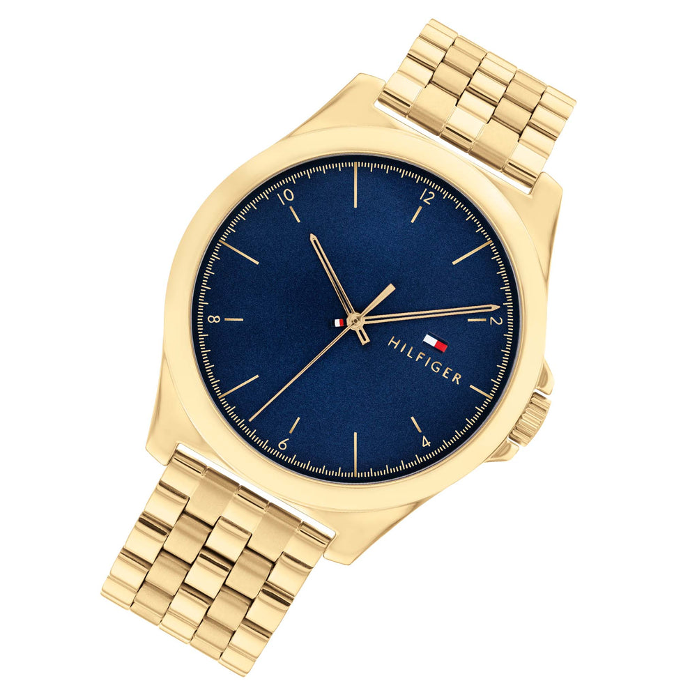 Tommy Hilfiger Two-Tone Steel Blue Dial Men's Watch - 1710507 – The Watch  Factory Australia