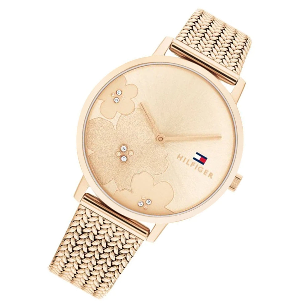 Tommy Hilfiger Carnation Gold Mother Women\'s – Australia Watch The of Steel Watch Pearl Dial Factory
