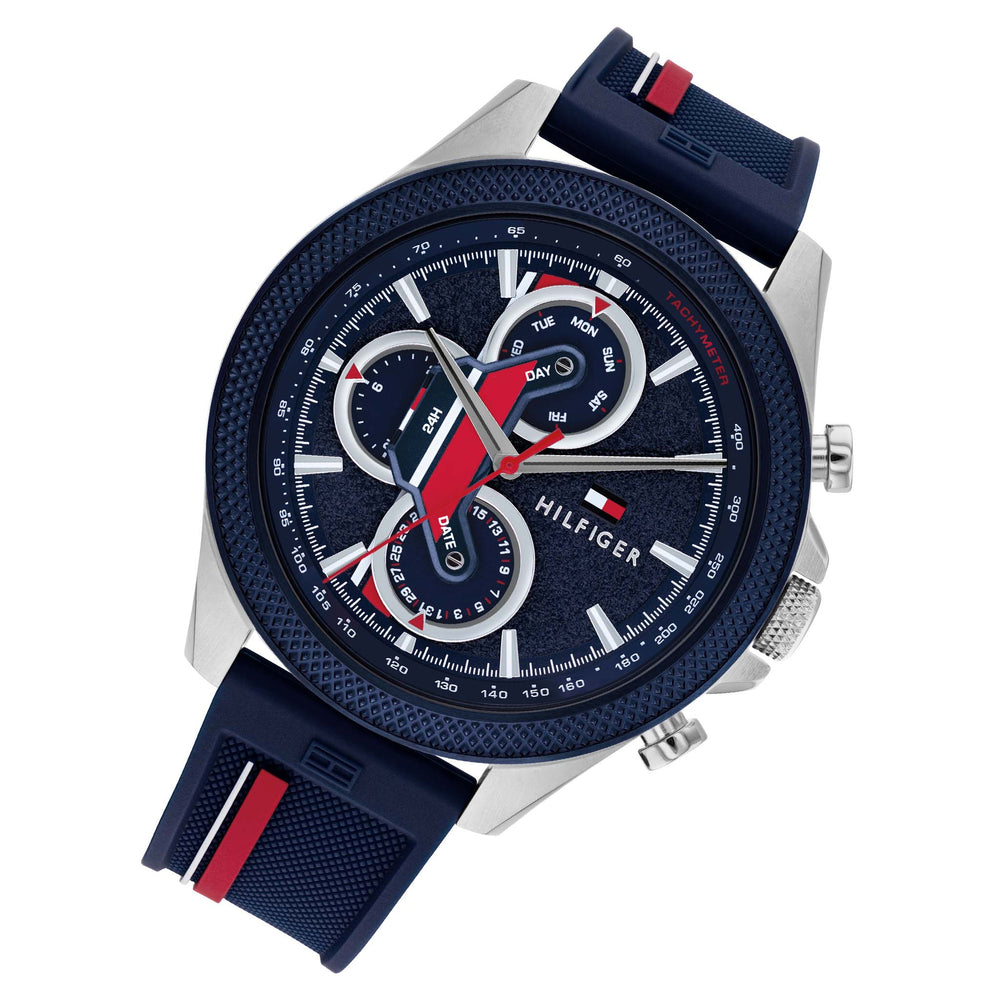 Tommy Hilfiger Navy Silicone Band Men\'s Multi-function Watch - 1710489 –  The Watch Factory Australia