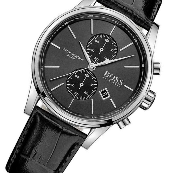 hugo boss leather watch