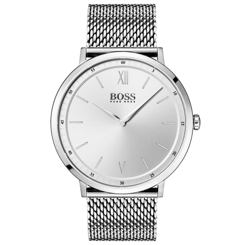 boss silver watch