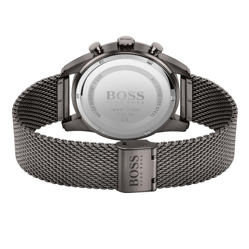 hugo boss chronograph mesh men's watch