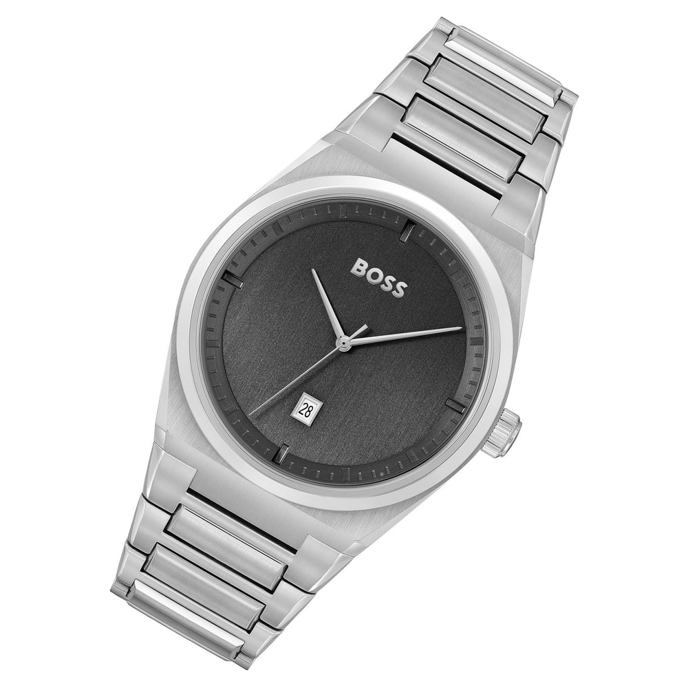 Hugo Boss Reason Stainless Steel Grey Dial Men\'s Watch - 1513979 – The  Watch Factory Australia