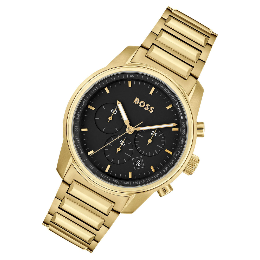 Hugo The Australia Chronograph Watch Factory Black Steel 1513991 - Boss Dial – Men\'s Grey Watch