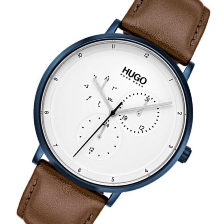 Hugo Guide Brown Leather Men's Watch 