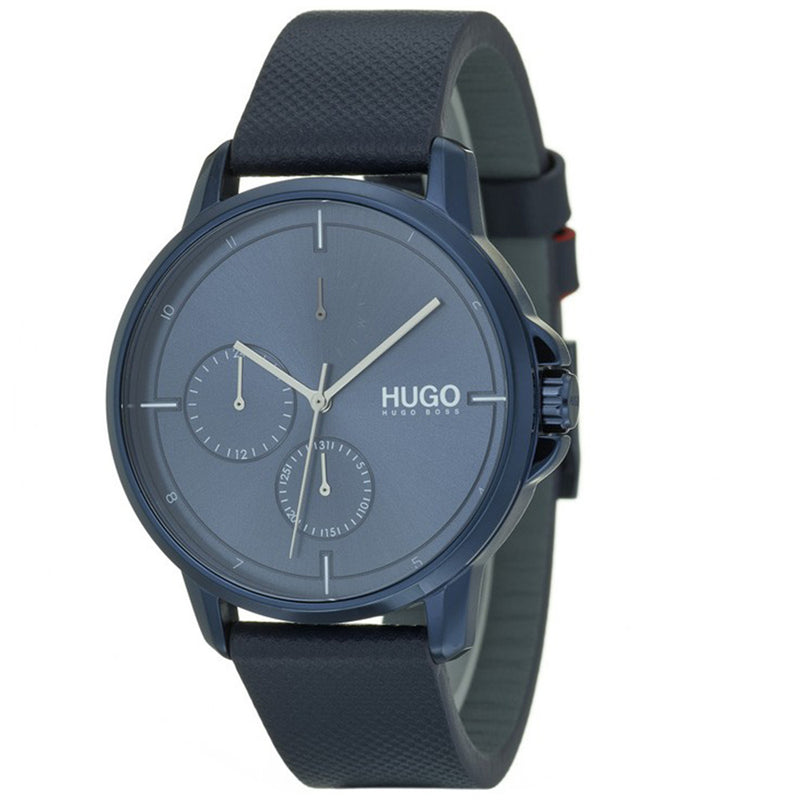 Hugo Focus Blue Leather Men's Watch 