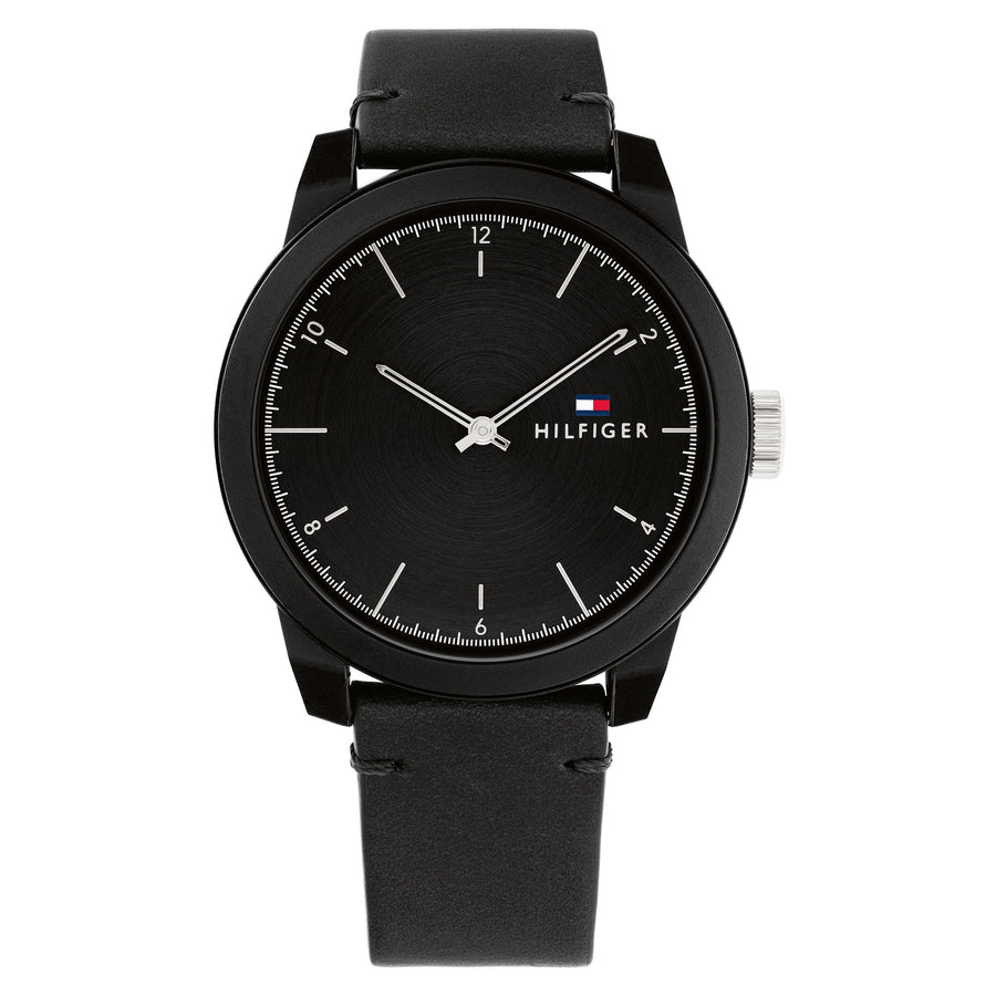 Tommy Hilfiger Black Leather Slim Men's Watch - 1710516 – The Watch Factory  Australia