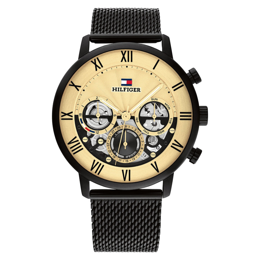 Tommy Hilfiger Black Men\'s - Watch Watch 1792030 – Australia Multi-function Factory Dial The