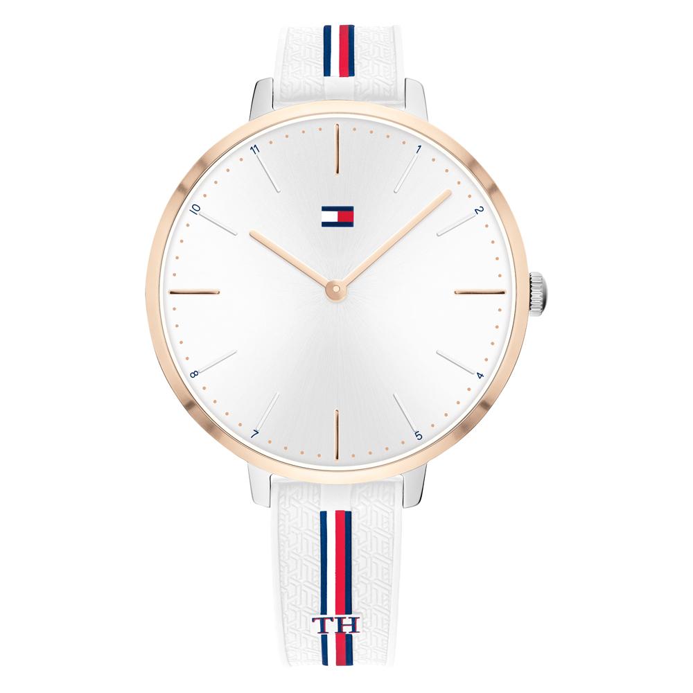 tommy hilfiger watch women's silicone strap