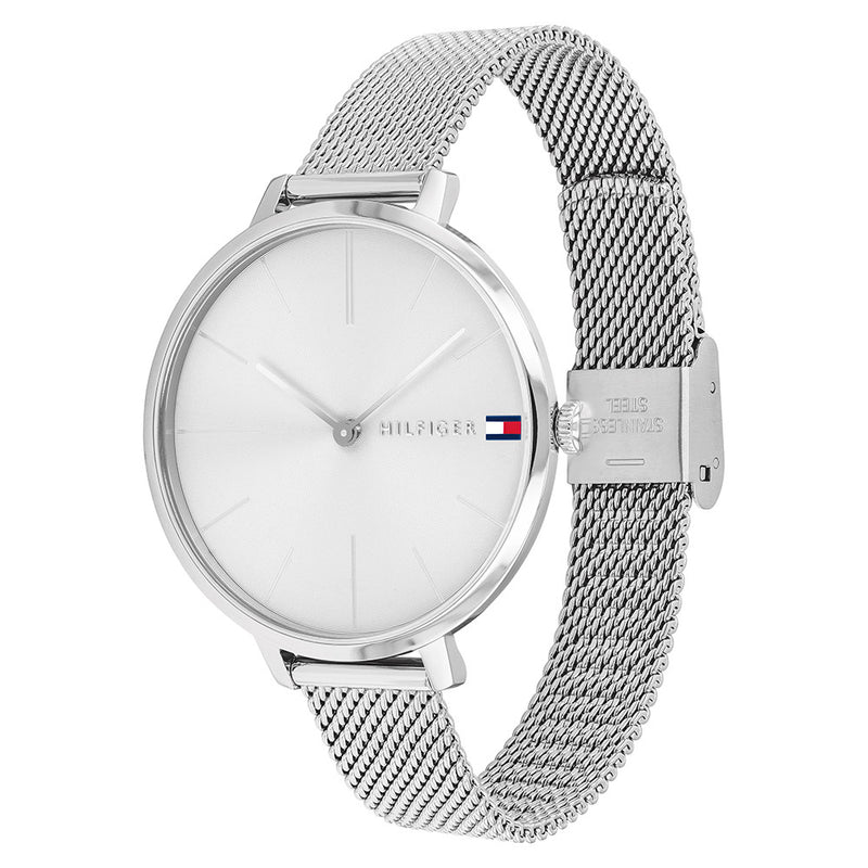 tommy hilfiger silver watch ladies