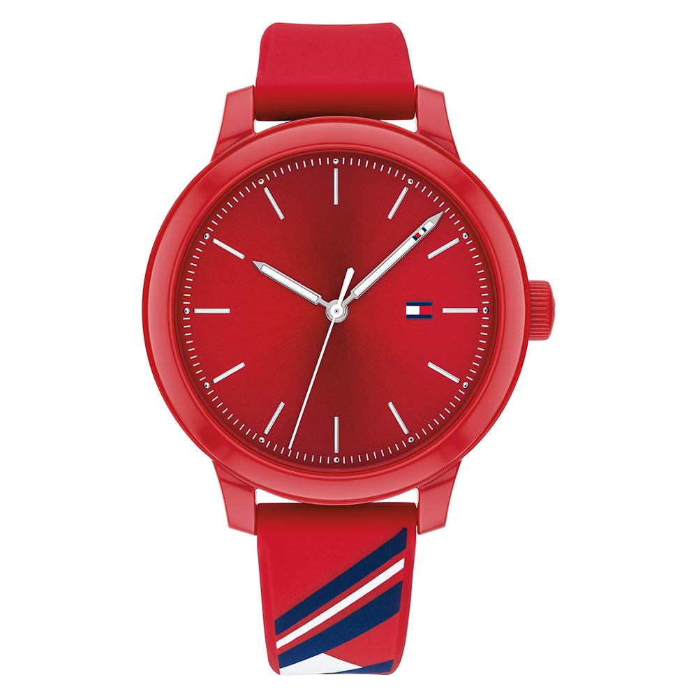 Tommy Hilfiger Red Silicone Band Watch - 1782233 – The Watch Australia