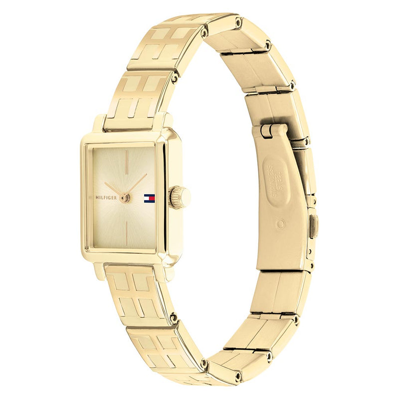 Hilfiger Square Gold Steel Women's Watch 1782326 – Watch Factory