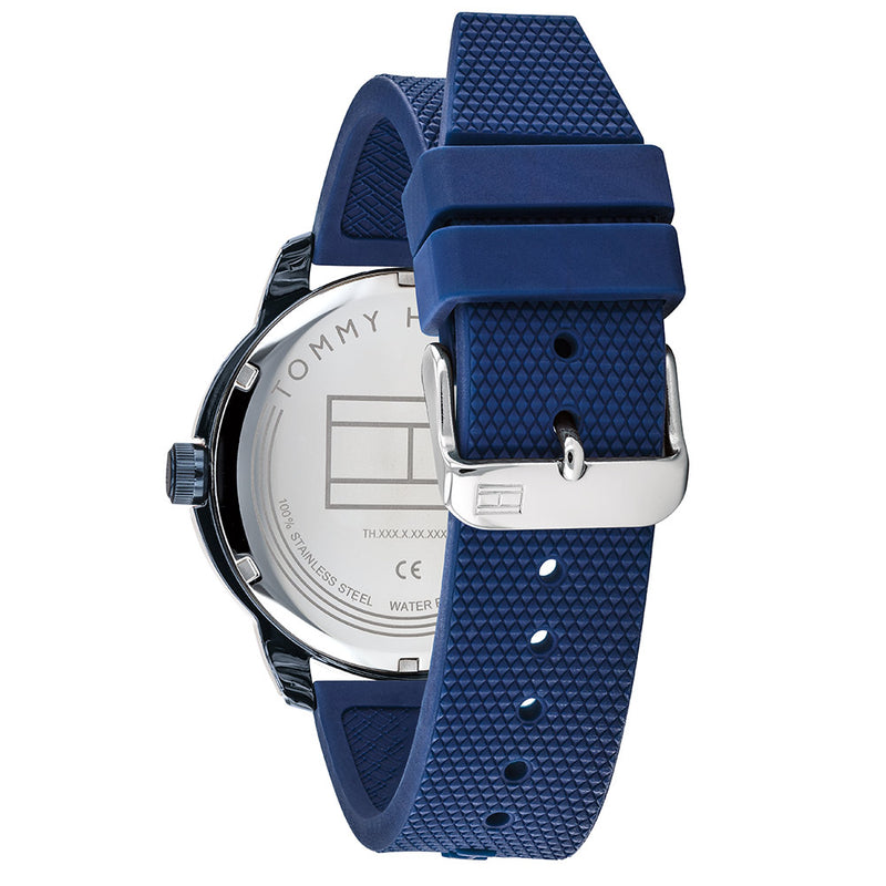tommy hilfiger watches blue silicone