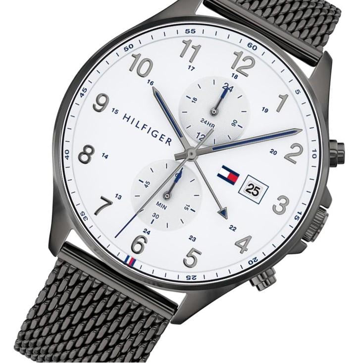 Tommy Hilfiger Grey Mesh Men's Multi-function Watch - 1791709 – The