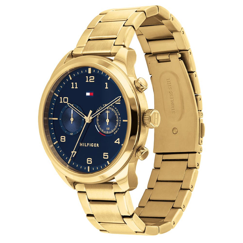 Tommy Hilfiger Gold Steel Men's Multi-function Watch - 1791783 – The ...