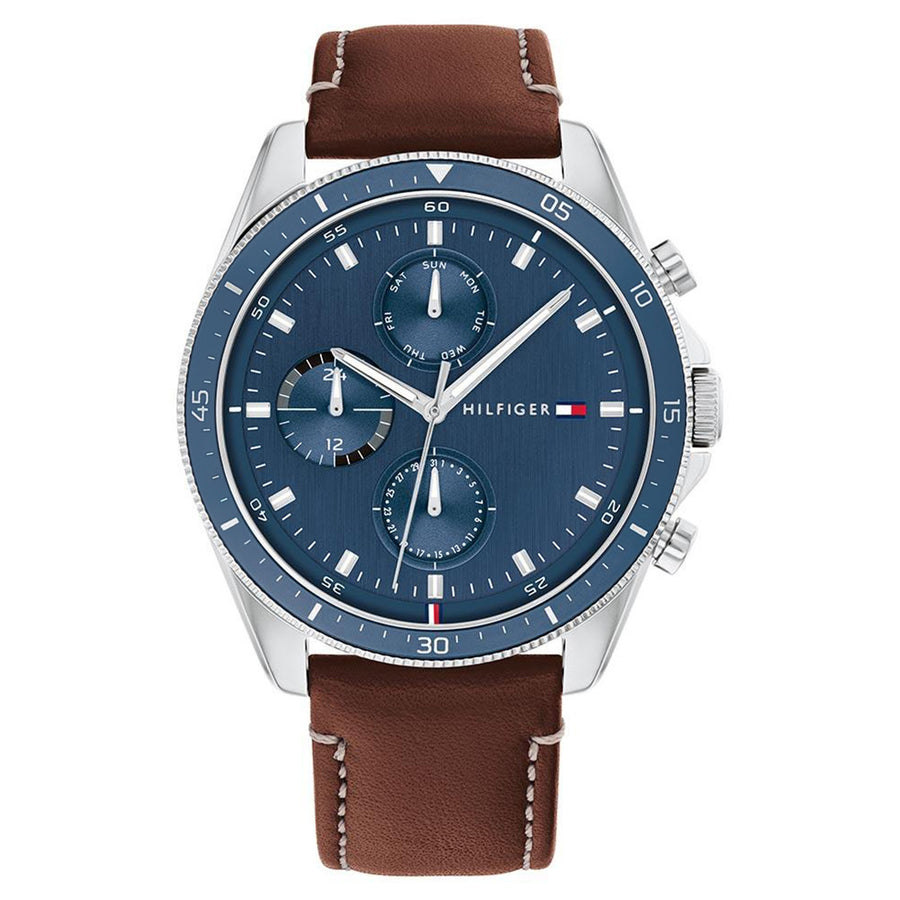 Tommy Hilfiger Brown Leather Men\'s Multi-function Watch - 1710453 – The  Watch Factory Australia | Quarzuhren