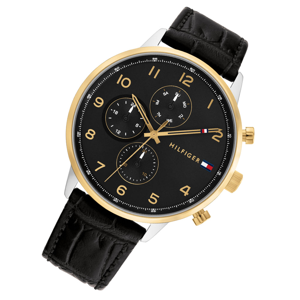 Tommy Hilfiger Brown Leather – Australia Watch Navy The Multi-function Watch 17 Men\'s Dial - Factory
