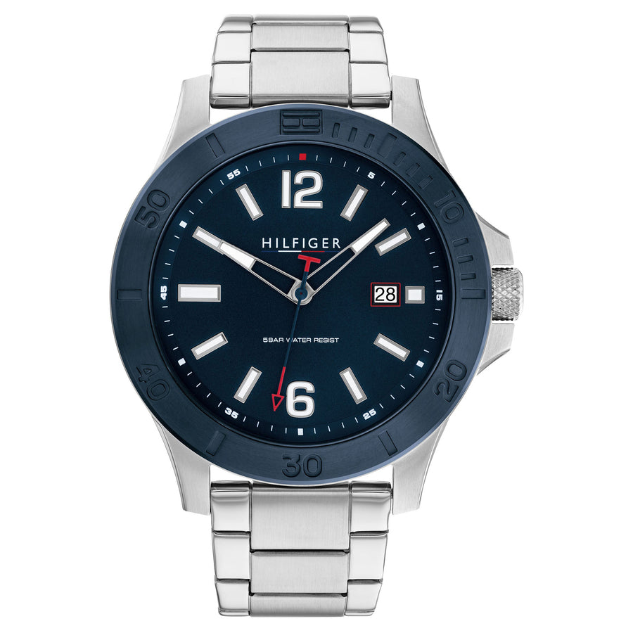 Tommy Hilfiger Silicone Band Blue Dial Men\'s Watch - 1792000 – The Watch  Factory Australia