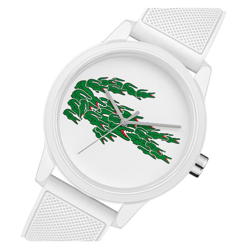 lacoste 12.12 watch white