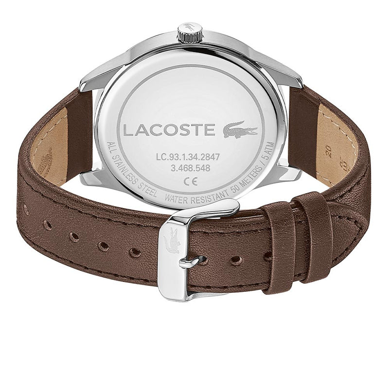 lacoste all stainless steel water resistant 5 atm