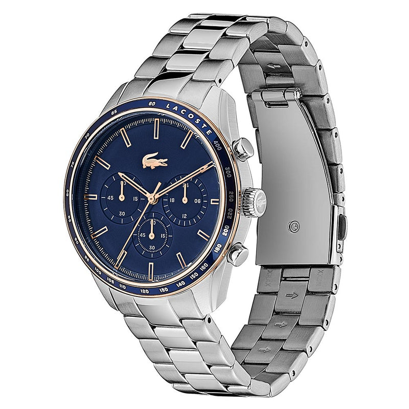 lacoste blue dial watch