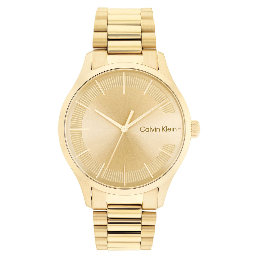 Calvin Klein Gold Mesh Blue Factory Dial The Watch – Unisex - Watch Australia 25200153