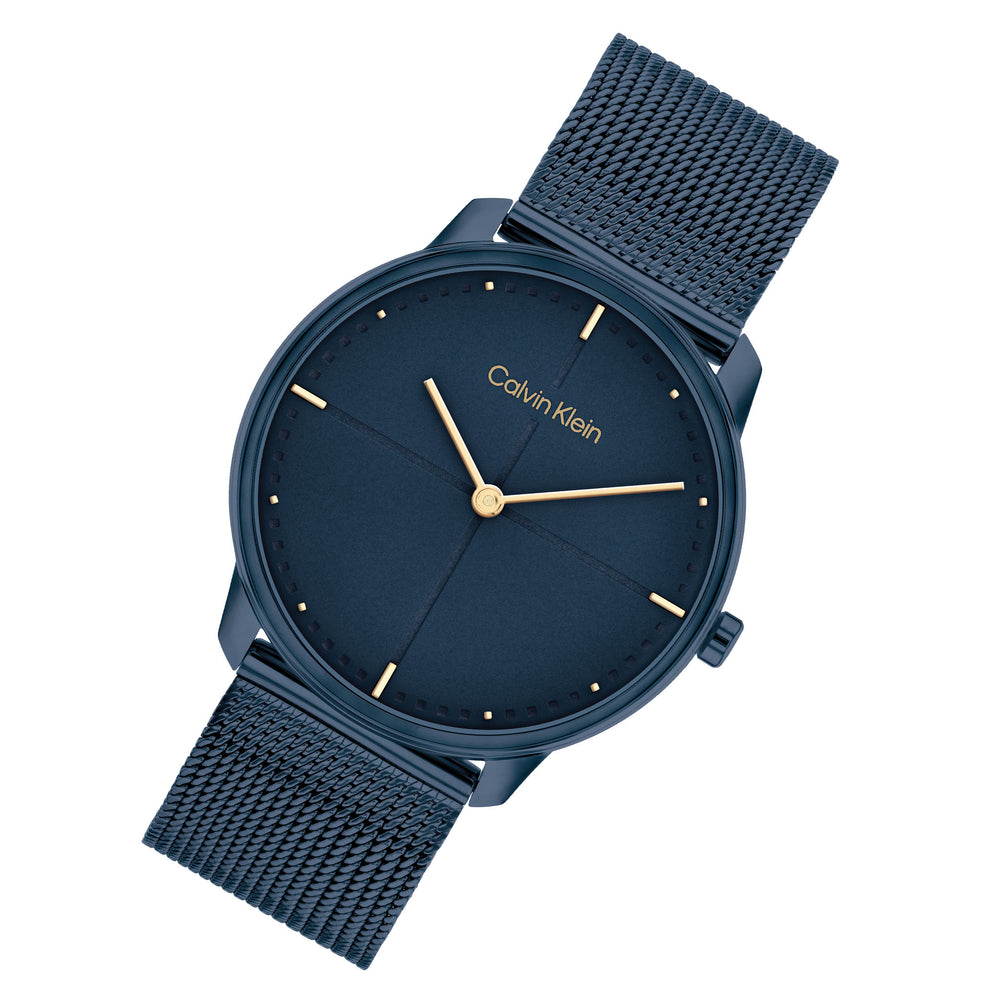 Calvin Klein Gold Mesh Blue Watch – Unisex Dial Factory Australia 25200153 The - Watch