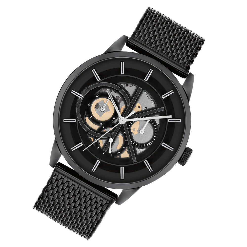 Dial Calvin 25200209 Multi- Sport The Watch Australia – function Watch Steel Multi-Function Men\'s Black Ionic Plated Klein Black Factory -