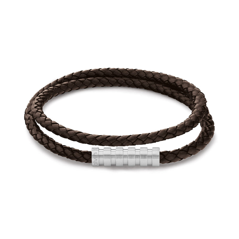 calvin klein leather bracelet