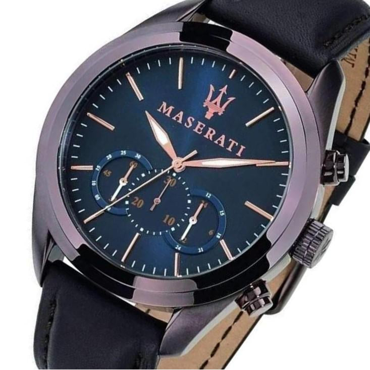 Maserati Traguardo Men's Leather Watch - R8871612008 – The Watch ...