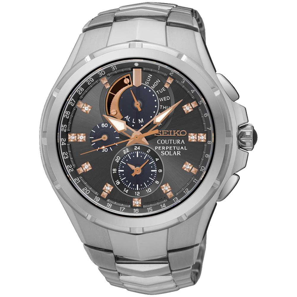 Seiko Coutura Perpetual Solar Powered Men's Watch - SSC561P-9 – The Watch  Factory Australia