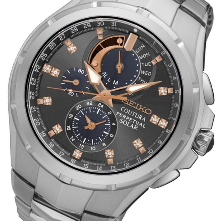 Seiko Coutura Perpetual Solar Powered Men's Watch - SSC561P-9 – The Watch  Factory Australia